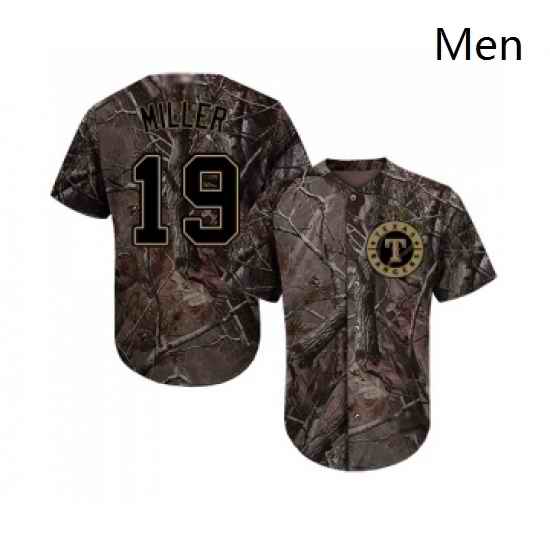 Mens Texas Rangers 19 Shelby Miller Authentic Camo Realtree Collection Flex Base Baseball Jersey